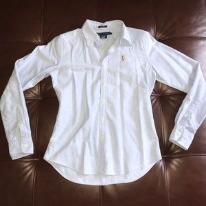 Ralph Lauren baby blue slim fit button down